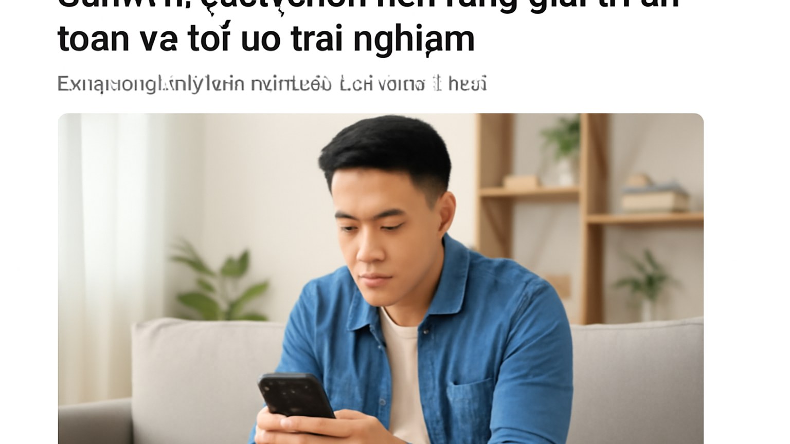 Sunwin: cách chọn nền tảng giải trí an toàn và tối ưu trải nghiệm